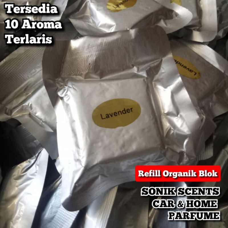 Refill Organik Blok Parfum Mobil &amp; Ruangan Sonik Scents Harga Grosir Terjamin