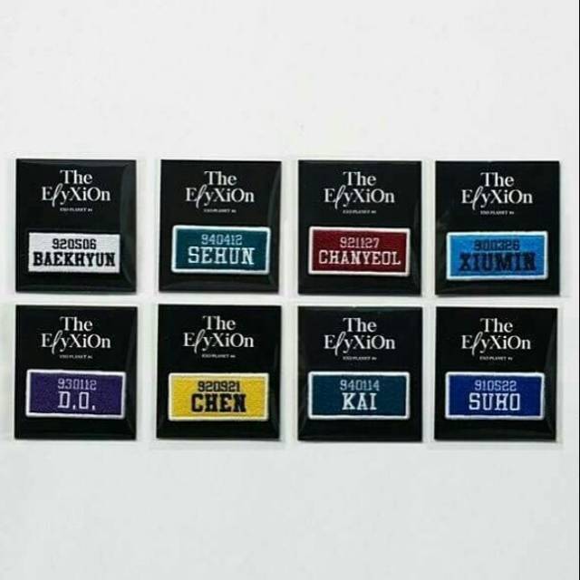 [READY] OFFICIAL WAPPEN BADGE NAMETAG EXO PLANET ELYXION