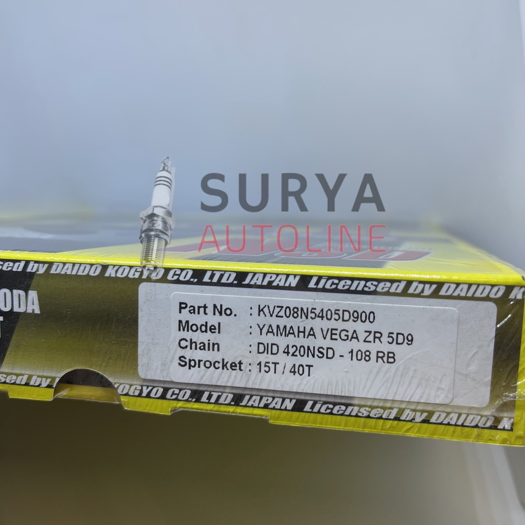 DID KVZ08N5405D900 - RANTAI LUAR YAMAHA VEGA ZR 5D9