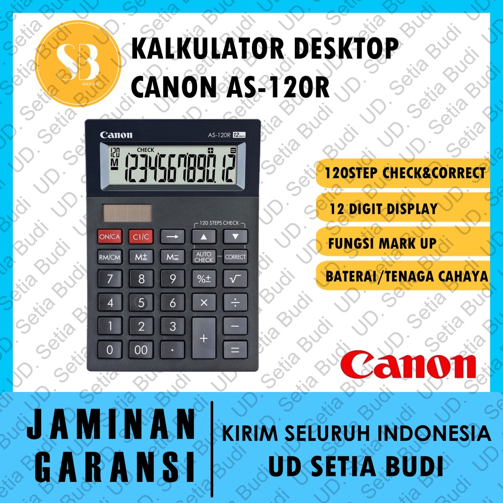 

Kalkulator CANON AS-120R Asli dan Bergaransi