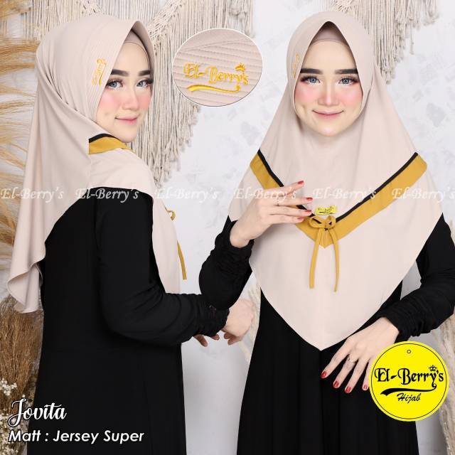 HIJAB EL BERRY JOVITA /Jilbab EL berry jovita