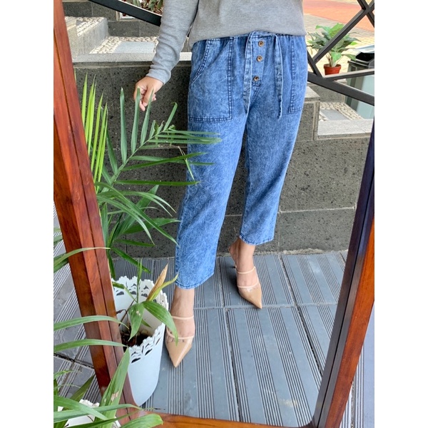 KAYLA JEANS #3 || BAGGY JEANS KANCING