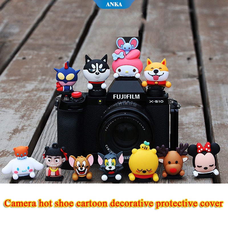 Kreatif SLR Kamera Hot Shoe Cover Kartun Penutup Lucu Penutup Debu Kepribadian Fuji Sony Canon Nikon Panasonic Dekorasi Yang Berlaku