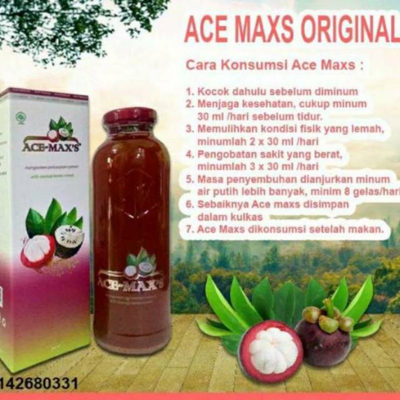 

Ace Maxs Extra Kulit Manggis 100% ORIGINAL / Acemax's Kulit Manggis + Daun Sirsak