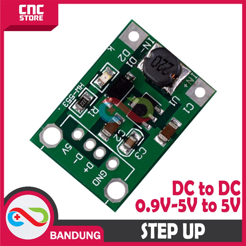 MODULE STEP UP DC BOOST CONVERTER 1-5V TO 5V PENAIK TEGANGAN BATERAI