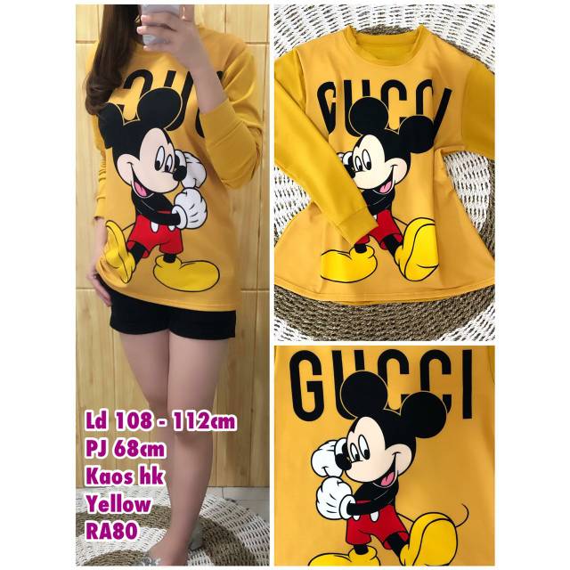 Kaos HK Mickey Cewek RA80