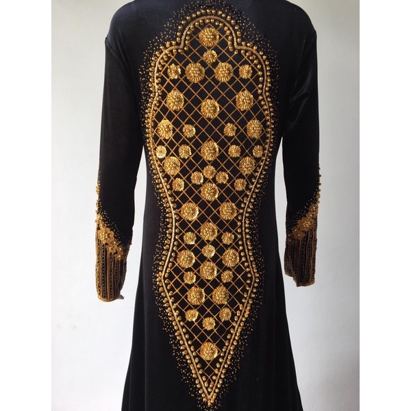 sepasang baju pengantin anjani/kebaya pengantin bludru ( free selop)