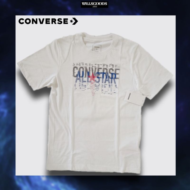 Kaos Converse White Original Pria Men's Sport Station