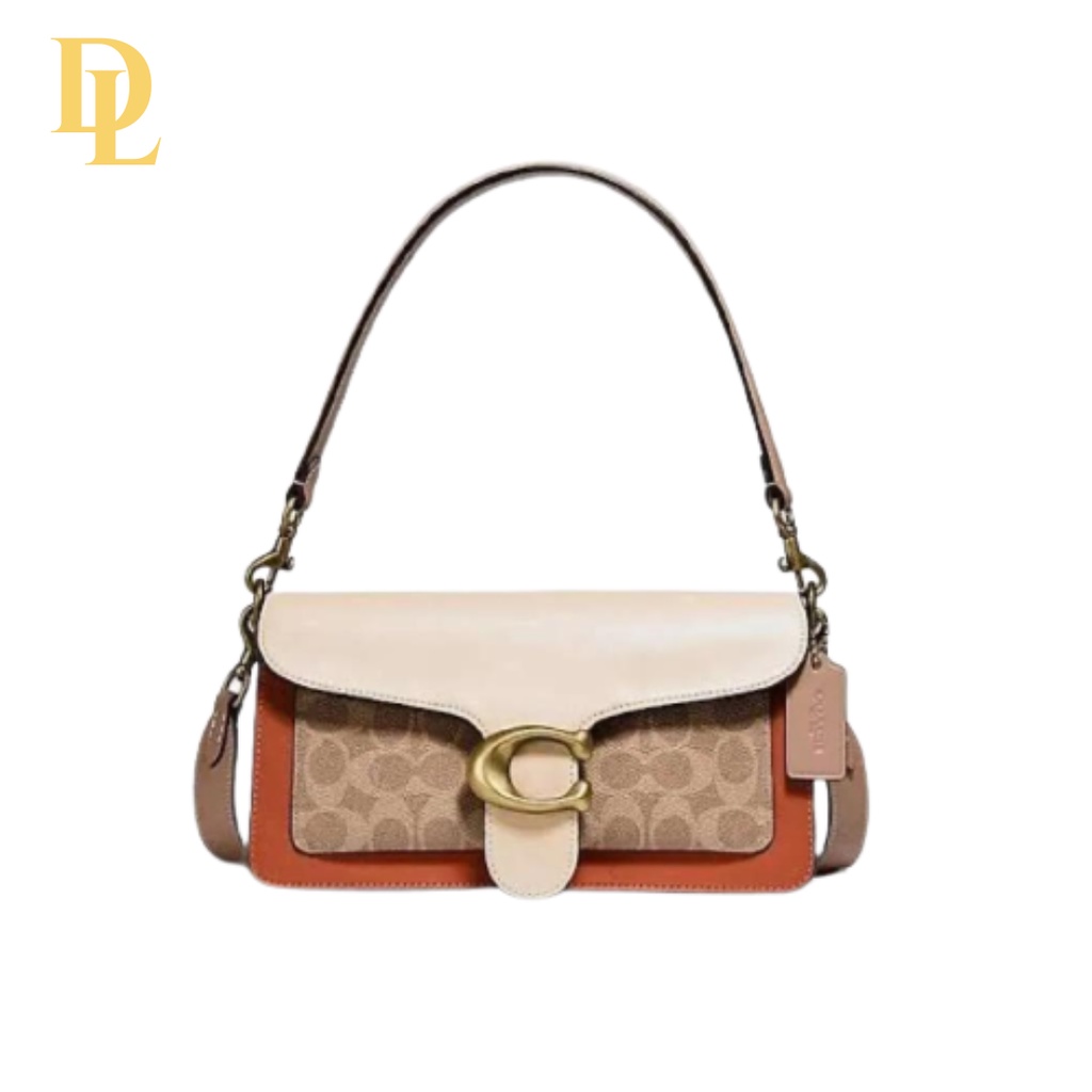 COACH SHOULDER BAG TABBY 26 WITH SIGNATURE CANVAS - LAUKKU (91215)