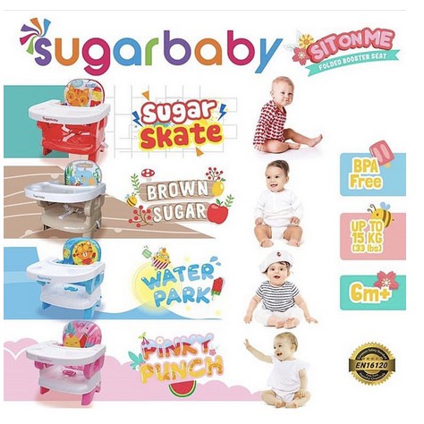 2 kg [Bouncer Bayi Indonesia] Kursi makan bayi anak BOOSTER SEAT Folding Seat Sugar Baby Sit on