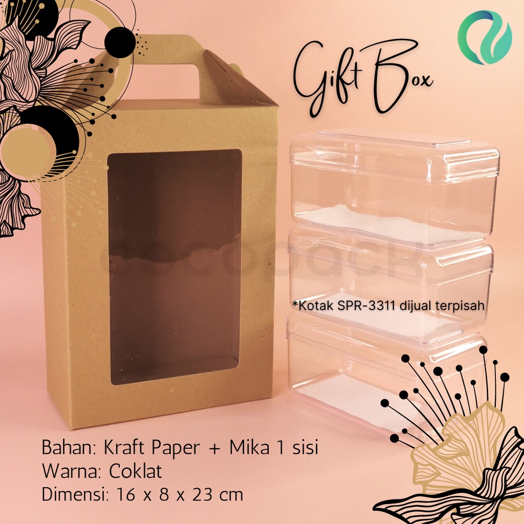 

(5 PCS) Kraft Paper Box, Multipurpose Box, Hijab/Gift/Packing Box