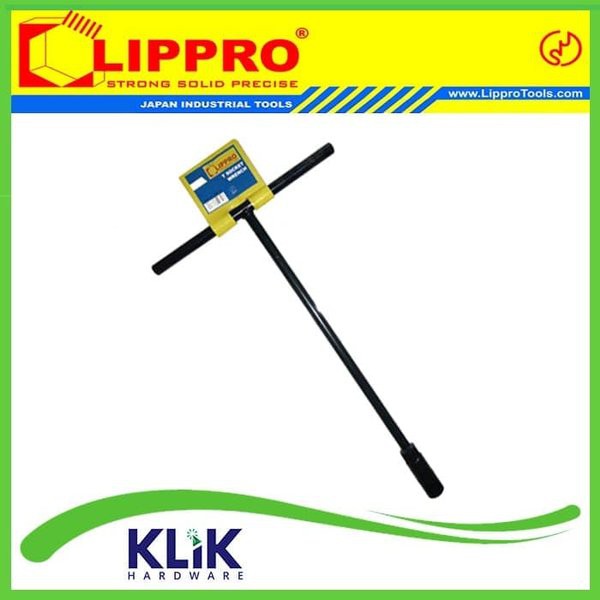 Lippro Kunci Sok Sock Shock T - Kunci T Lippro Pilih Ukuran 7 8 10 11 12 14 17 mm