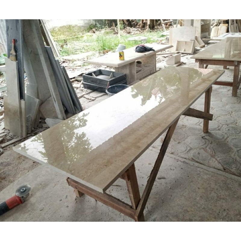 Lembaran Marmer Cream