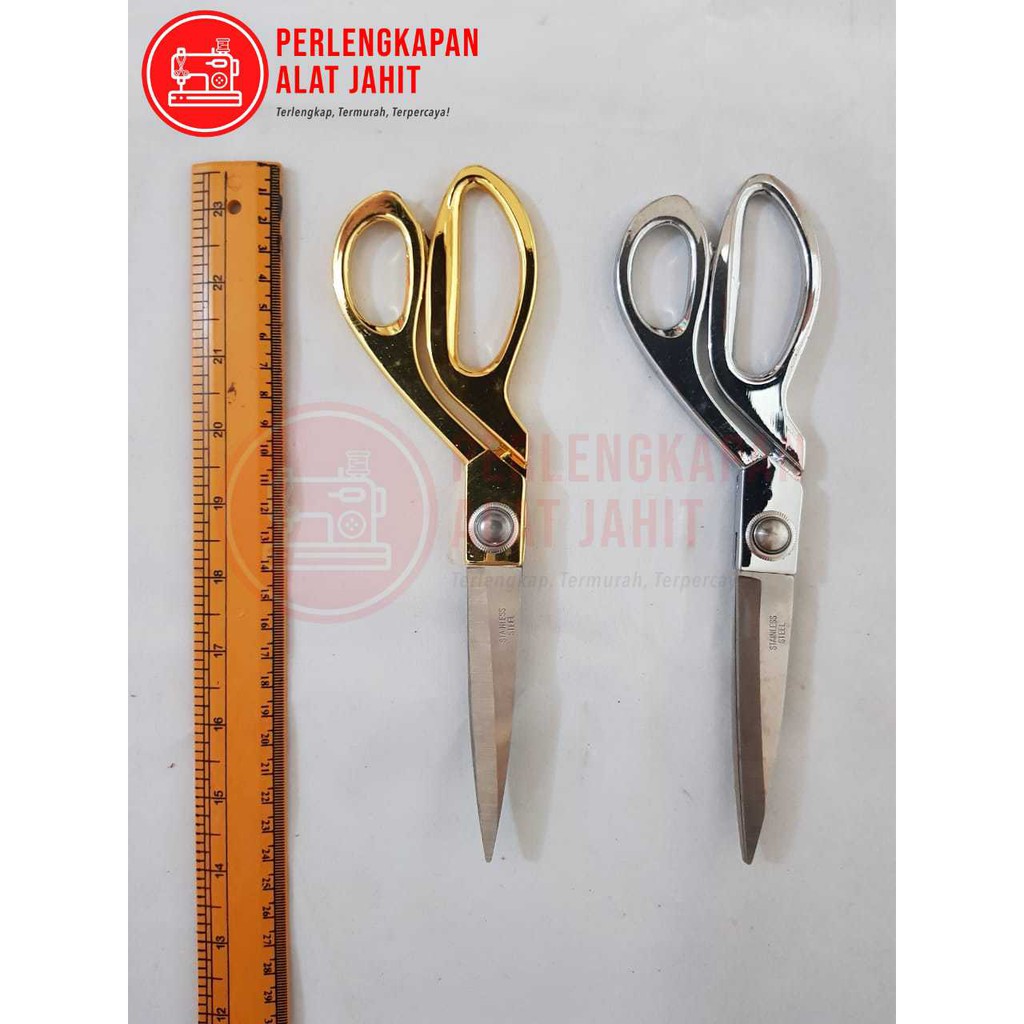 

Gunting Kain Merek GreenWell 240mm Gold Silver