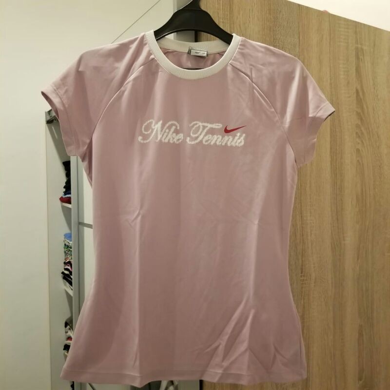 PRELOVED NIKE TENIS JERSEY KAOS OLAHRAGA TSHIRT PINK WANITA