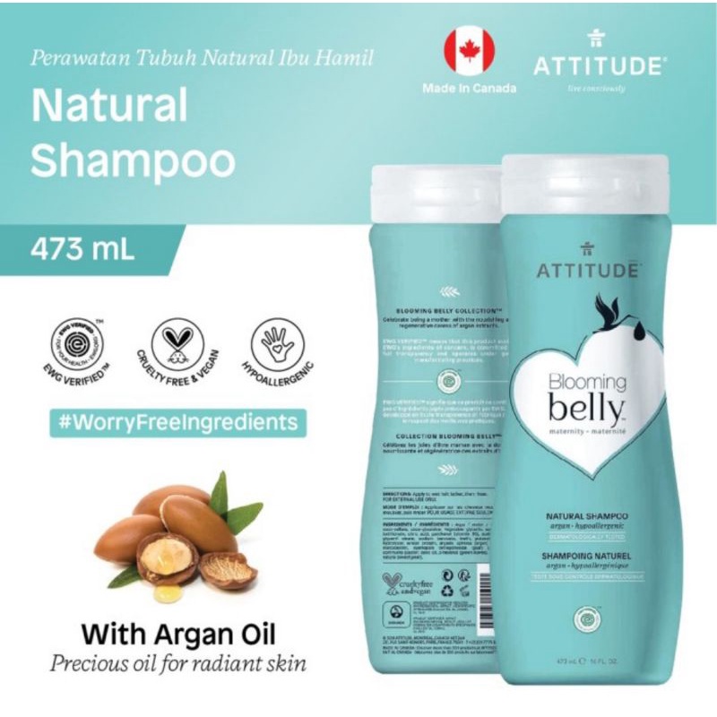 ATTITUDE Blooming Belly Maternity Natural Shampoo