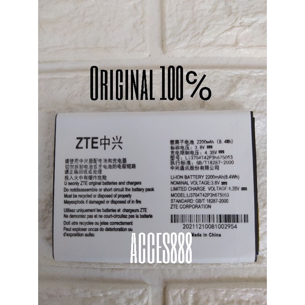 Baterai ZTE Blade Q Lux Bolt Powerphone E1 Li3704T42P3h675053 Original