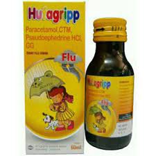 HUFAGRIP FLU DAN BATUK/60 ML/OBAT BATUK FLU ANAK/DEMAM/HIDUNG TERSUMBAT/BATUK BERDAHAK/ASLIT KEPALA-1