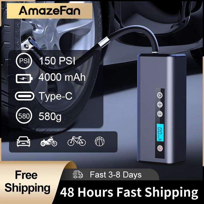 Pompa Amazefan Pompa Udara Portabel Sepeda Listrik Sepeda Motor Ban Mobil