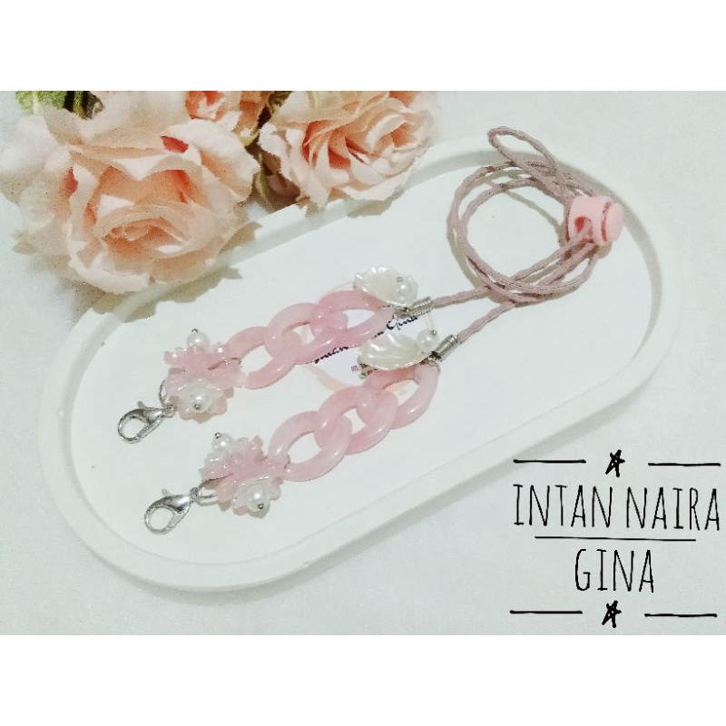 STRAP MASKER HIJAB 2in1 RANTAI