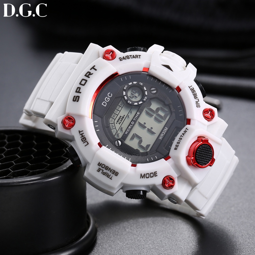 JAM TANGAN PRIA FASHION CASUAL SPORTS DIGITAL LED QUARTZ MEN WOMEN DIGITAL WATCH D.G.C M155