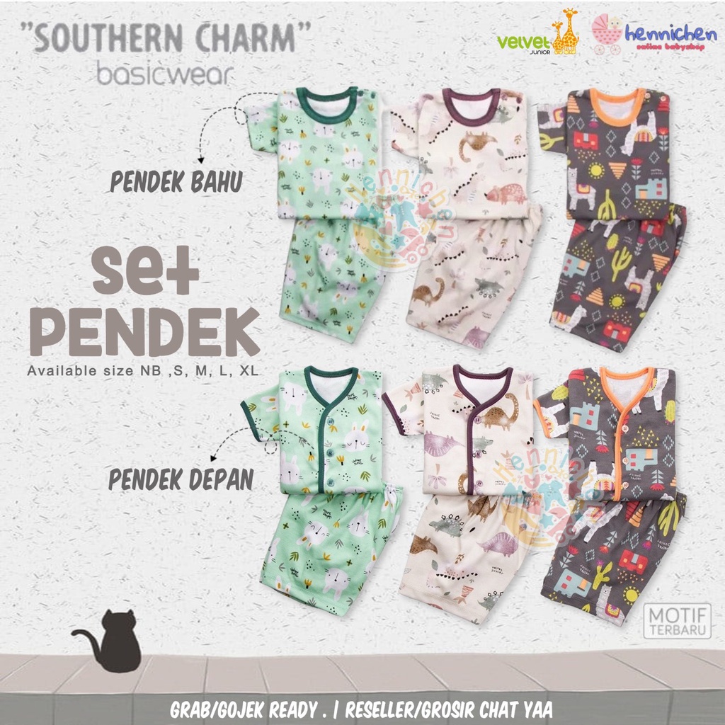 MOTIF BARU VELVET JUNIOR ARTIC / VIBRANT FORESTS / GREAT ADVENTURE / COURAGE / LIMITED GIRL LIMITED BOY / SAVANNAH SOUL / BRILLIANT BLUE / PARADE setelan piyama ARUCHI MURAH anak PENDEK BAJU ANAK / BAJU BAYI SOUTHERN CHARMS M L SNI