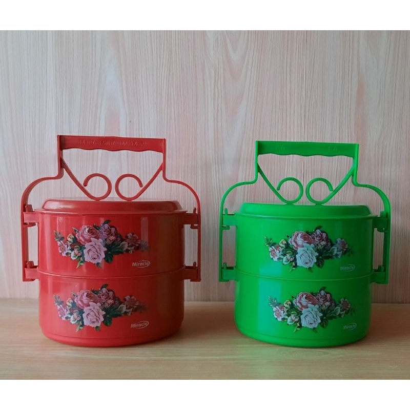 RANTANG PLASTIK 2 SUSUN RANTANG BEKAL SERBAGUNA