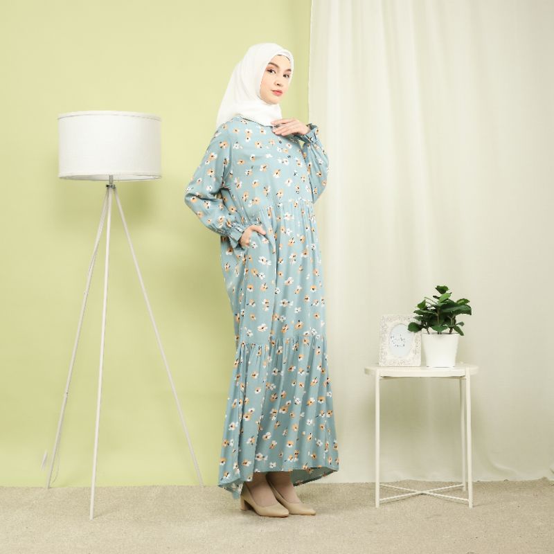 Dress Rayon Viscose Premium / Dress Rayon Lengan Panjang / Longdress Rayon Viscose / Homedress Rayon