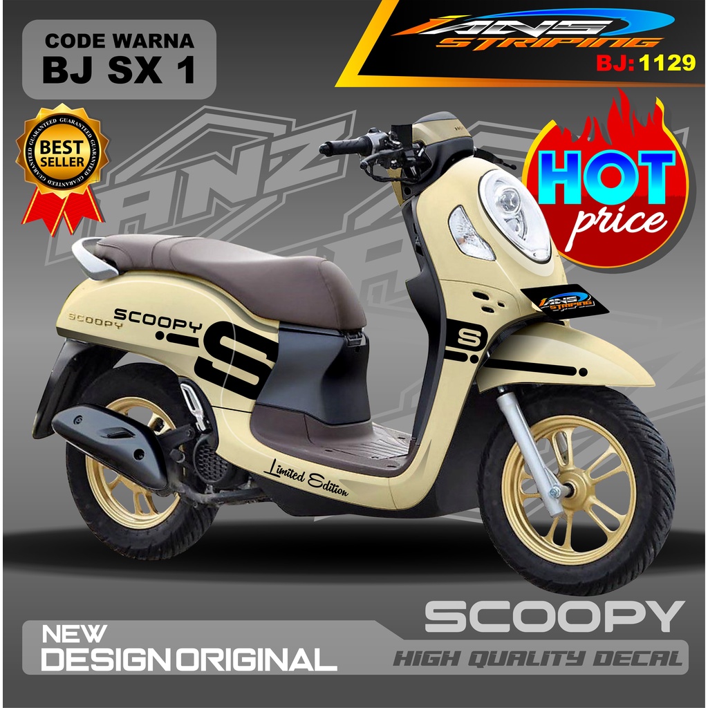 STIKER DECAL HONDA SCOOPY FULL BODY TERBARU / STICKER VARIASI SCOOPY HONDA 2022 2021 / STICKER SCOOPY