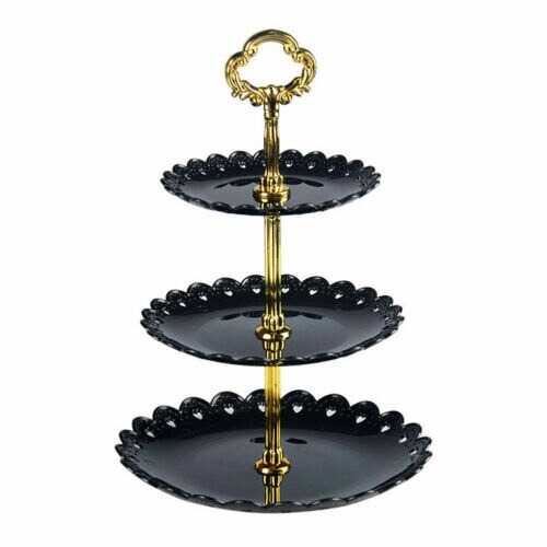 Rak Makan Kue Buah Cake Plate Stand Display CF431