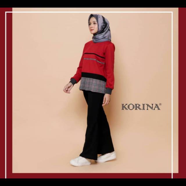 Atasan korina diskon