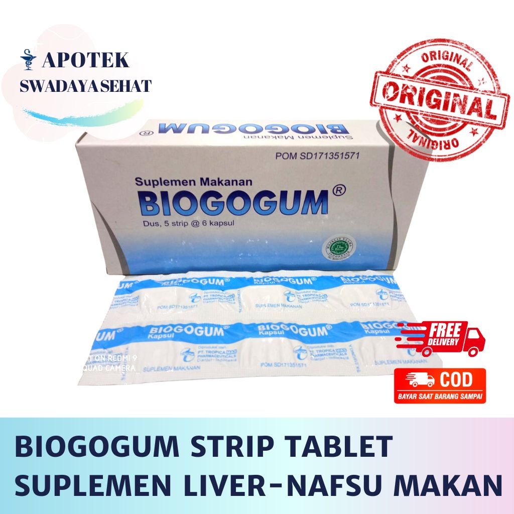 BIOGOGUM Strip Tablet - Kesehatan Meningkatkan Nafus Makan Dewasa Fungsi Liver Hati