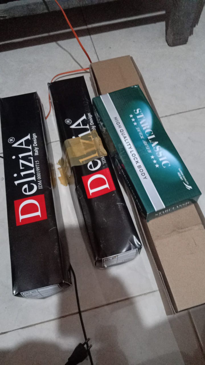 Promo Paket Handle Pintu Rumah 60 Cm Dan Body Kunci Gagang Tarikan Pintu Minimalis