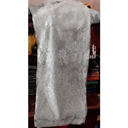 LEMBUT TEBAL KAIN BROKAT BAHAN KEBAYA ABU ABU BROKAT SEMI PRANCIS KAIN BAKAL KEBAYA BAHAN PAKAIAN BR