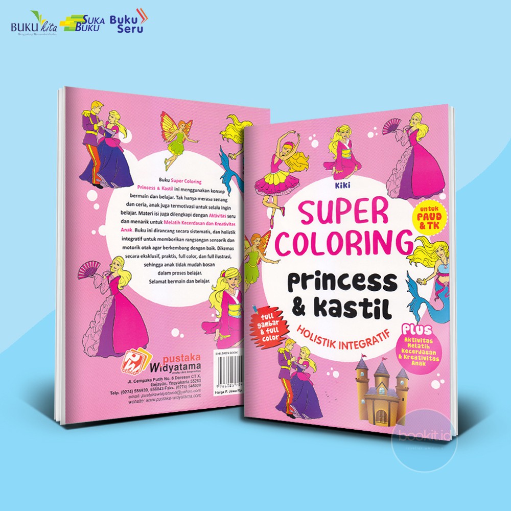 Buku Anak Super Coloring Princess & Kastil
