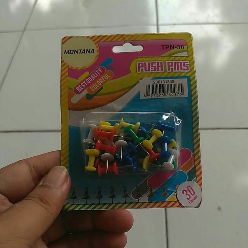 

Push Pin / Jarum Tekan / Paku Pin