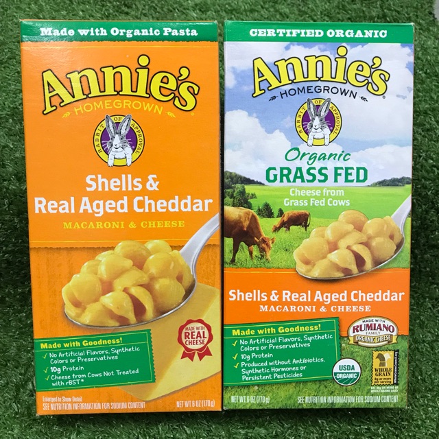 Annie’s Organic Grass Fed with Cheese and Shells with Aged Cheddar