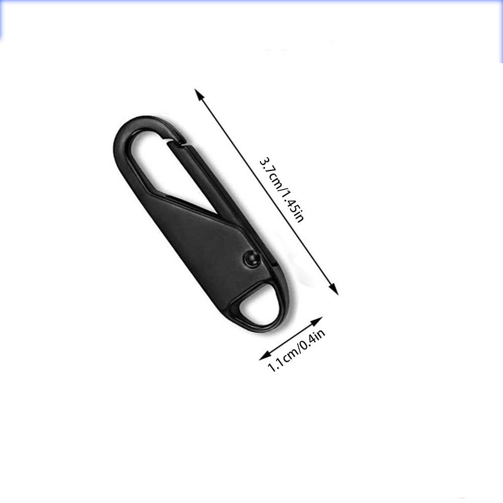 [Elegan] Zipper Repair Kit Detachable Fashion Zipper Fixer Jahit Aksesoris Kepala Ritsleting Logam