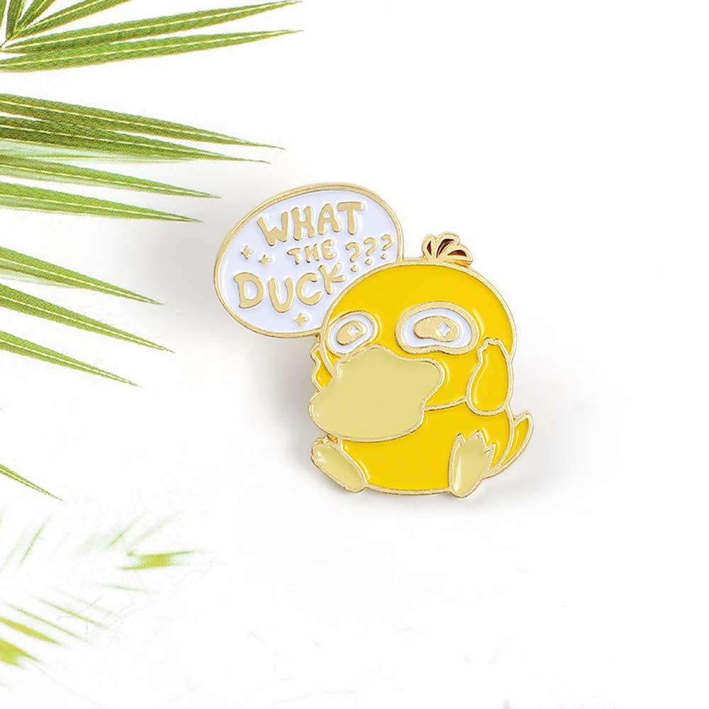 Bros Pin Enamel Bentuk Bebek Kuning Untuk Pria Dan Wanita