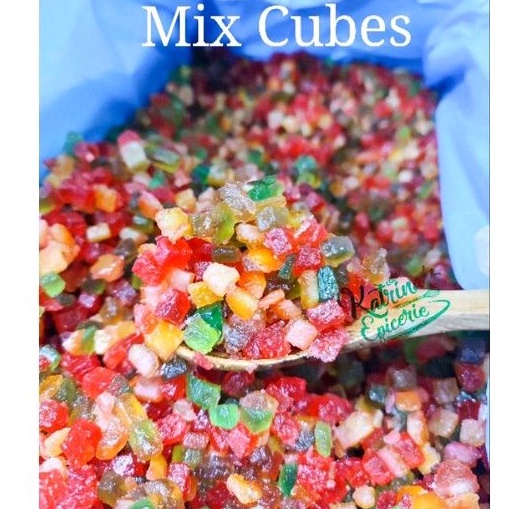 

Lazaya Mix Cubes 250 Gram Manisan Buah Campuran Cherry Jeruk Pepaya
