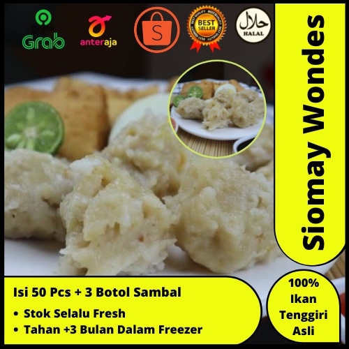 

SOMAY FROZEN | SIOMAY TENGGIRI ISI 50 PCS | SIOMAY WONDES