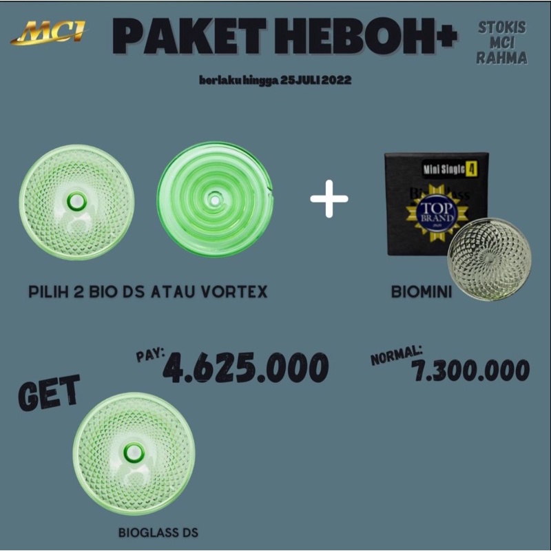 READY PAKET BIOGLASS MCI ASLI