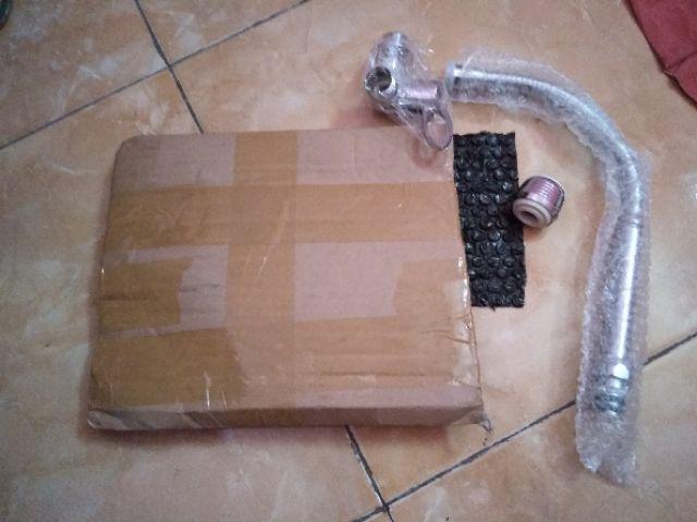 Kran Angsa Flexible Kepala Kecil Engkel 1/2 Chrome