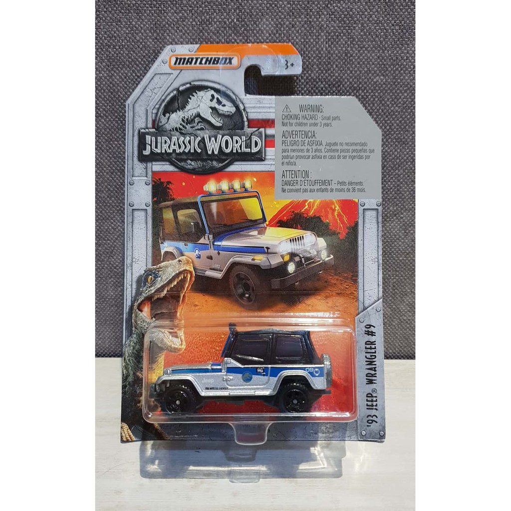 Diecast Mobil Perang - Miniatur Tank - Diecast Kapal Perang Matchbox Jurassic World 93 Jeep Wrangler