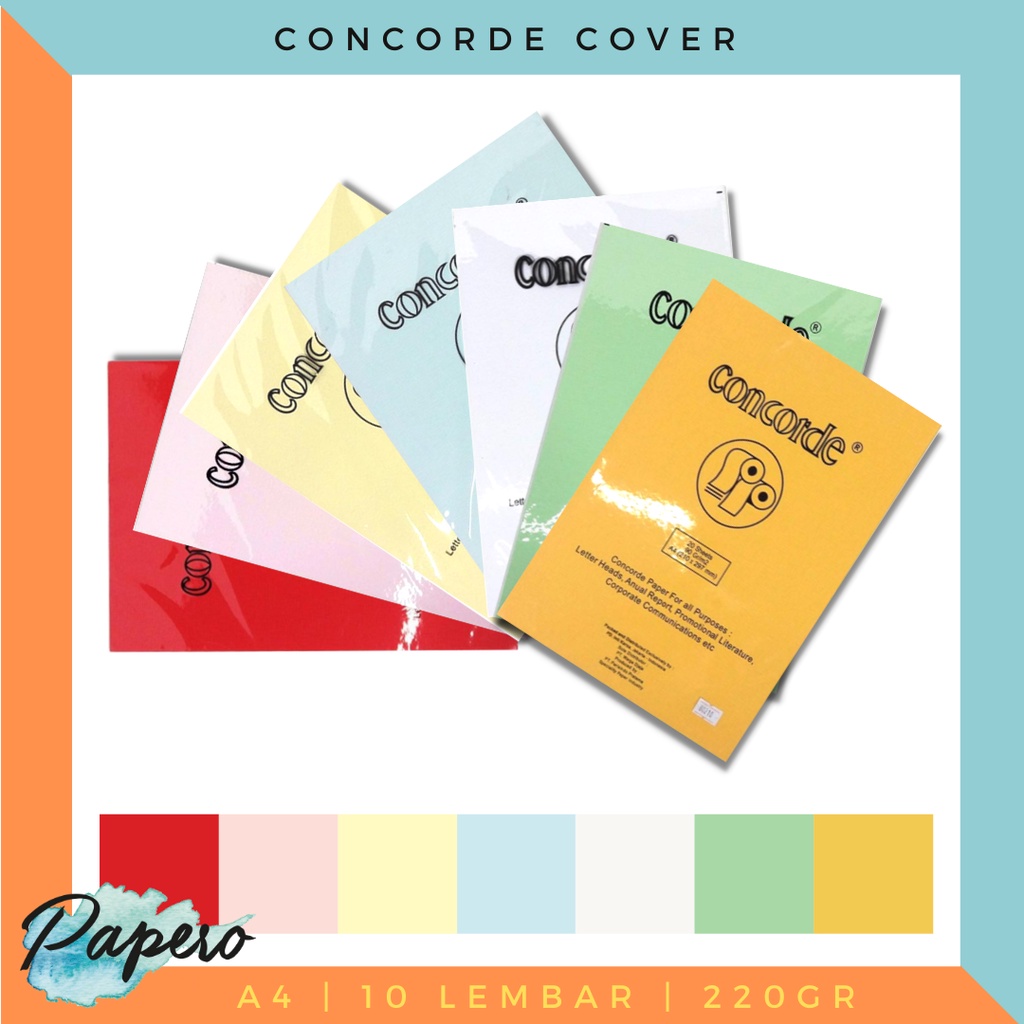 

Kertas Concorde 220 Gram isi 10 A4
