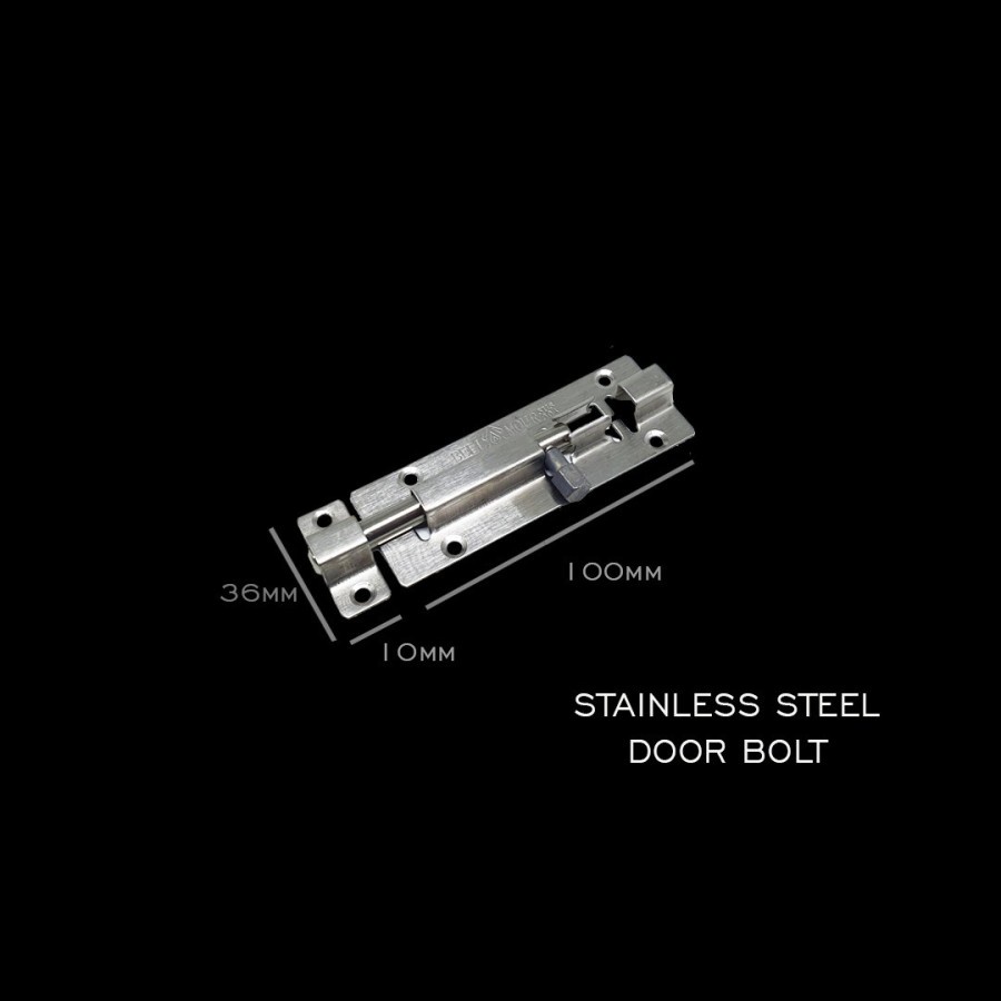 Grendel Slot Pintu Stainless Steel / Door Bolt Jumbo 4 Inch