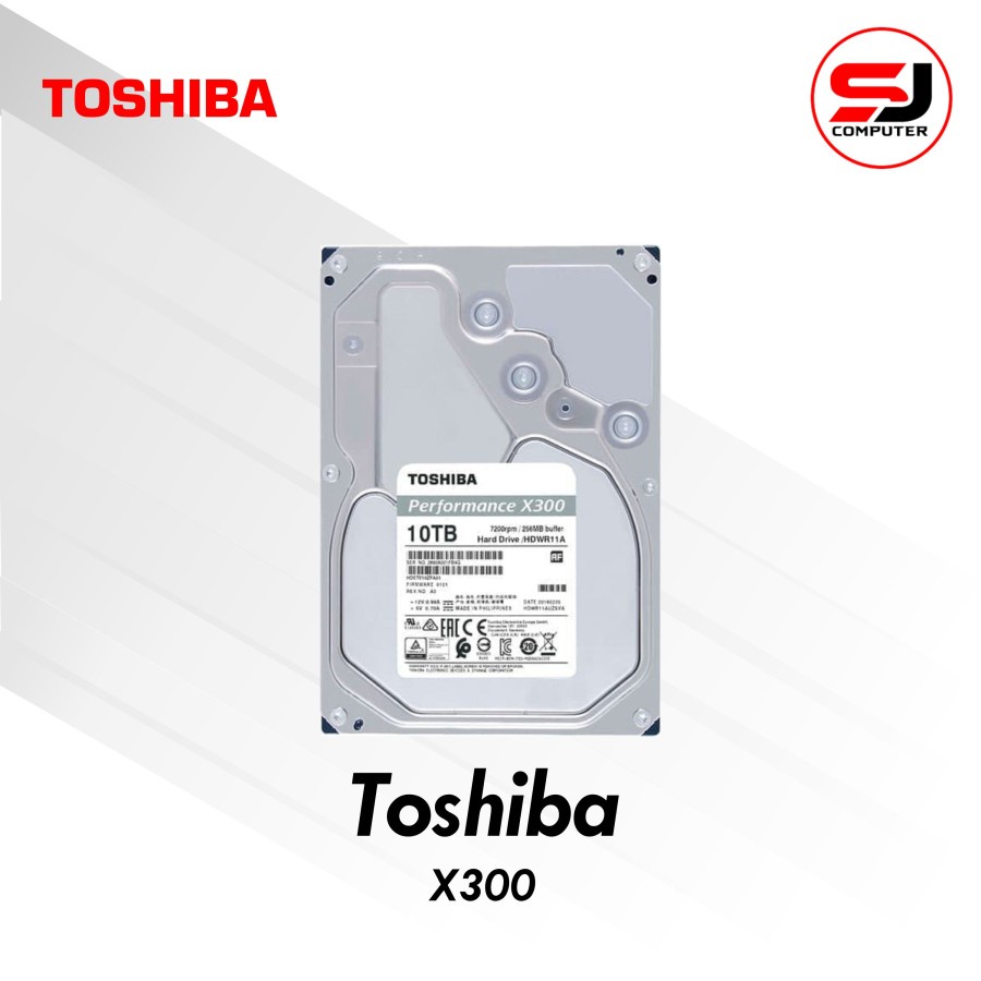 HDD TOSHIBA X300 10TB 3.5&quot; - HDD INTERNAL TOSHIBA 10TB 3.5&quot;