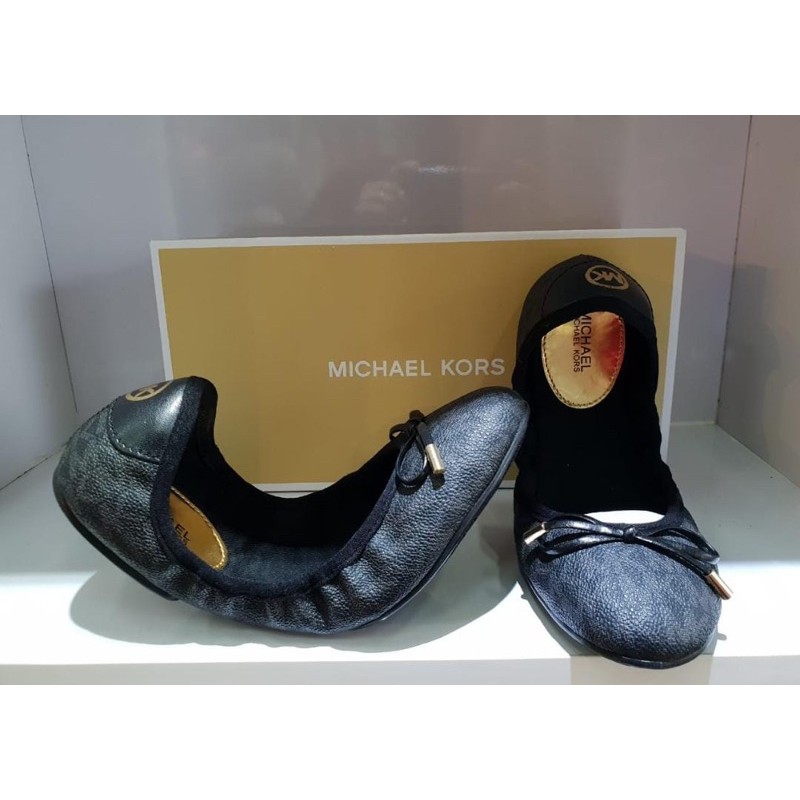 sepatu michael kors MK city ballet flat shoes