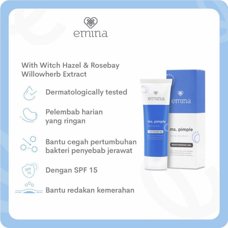 Emina Ms. Pimple Acne Solution Moisturizing Gel 20 ml