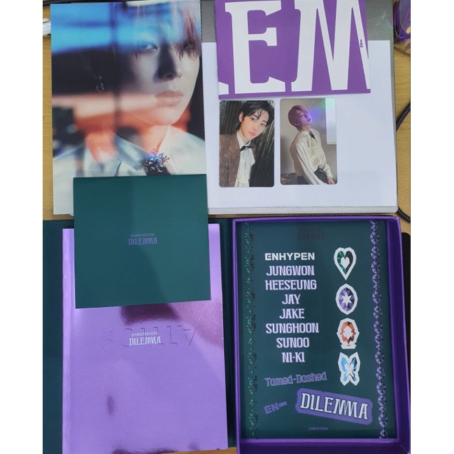 READY STOCK ALBUM ENHYPEN DIMENSION DILEMMA FULLSET UNSEALED PC SUNGHOON PC HOLO SUNOO D:D SCYLLA CH
